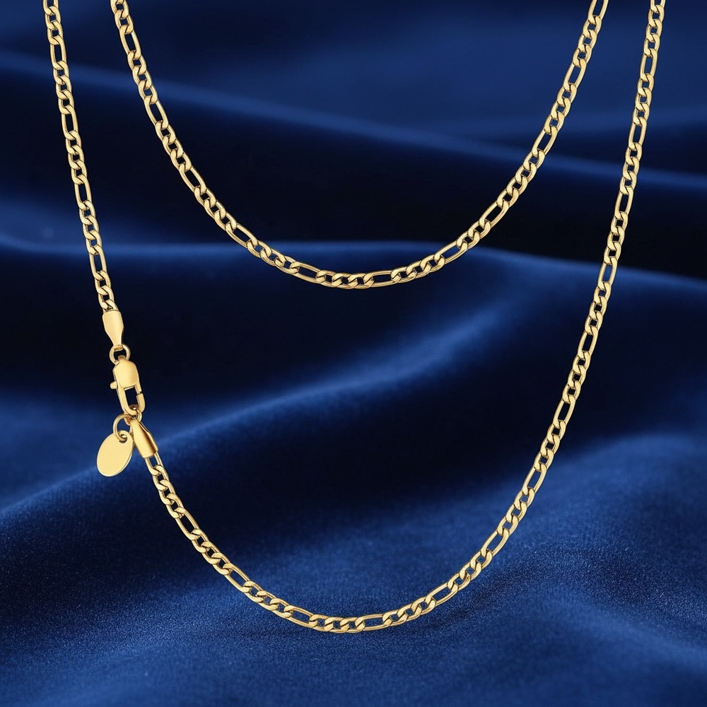 3mm Figaro Chain stainless steel